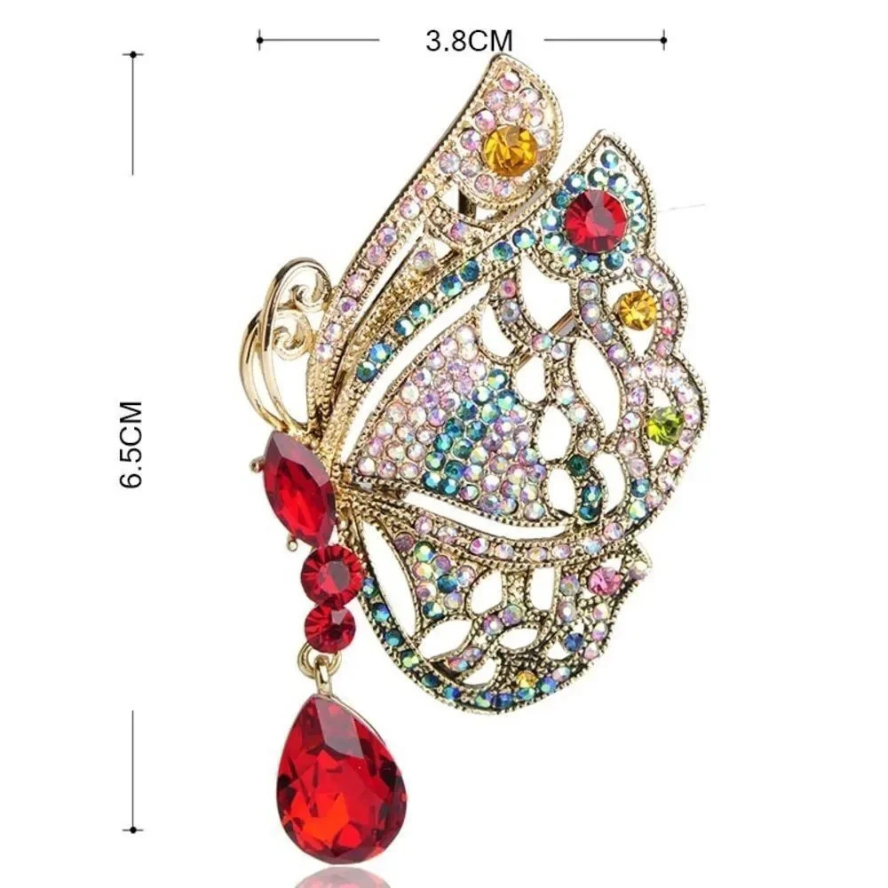 VQ Rhinestones Butterfly Brooch